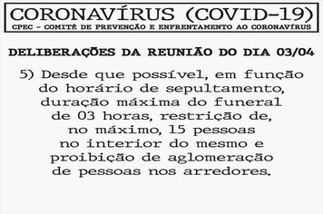 Foto - ORIENTAÇÕES DIVERSAS NO COMBATE AO COVID-19